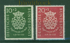 Bund Mi #  121/22 postfrisch Bachsiegel (53509)