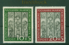 Bund Mi #  139/40 postfrisch Lbecker Marienkirche (53510)