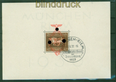 dt. Reich Mi # Block 10 Sonderstempel Braune Band (53458)