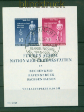 DDR Mi # Block  11 gestempelt Nationale Gedenksttten Sonderstempel (53476)