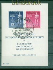 DDR Mi # Block  11 gestempelt Nationale Gedenksttten Sonderstempel (53477)