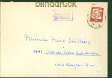 Bund Landpoststempel Kellinghausen ber Bramsche Fernbrief 1962 (53487)