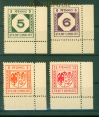 Lokalausgaben Grlitz Mi # 1/4 postfrisch Eckrand unten rechts (53397)
