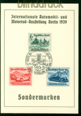 dt. Reich Mi # 686/88 FDC Reklamekarte Automobil- und Motorrad-Ausstellung(53388