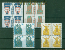 Bund Mi # 1398/1401 postfrisch Sehenswrdigkeiten 4er-Blcke (53531)