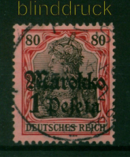 Deutsche Post in Marokko Mi # 54 gestempelt Aufdruckmarke (53559)