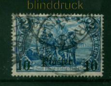 Deutsche Post Trkei Mi # 45 gestempelt Aufdruckmarke (53569)