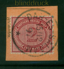 DOA Mi # V 37 e gestempelt Vorlufer 2 RM auf Briefstck Dar-Es-Salam (53580)