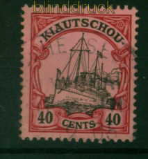 Kiautschou Mi # 23 gestempelt 40 Cents Kaiseryacht (53602)