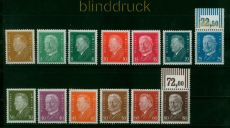 dt. Reich Mi # 410/22 postfrisch Reichsprsidenten teilweise geprft (53641)