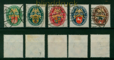 dt. Reich Mi # 425/29 Y Nothilfe 1928 gestempelt (53644)