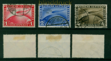 dt. Reich Mi # 496/98 Chicagofahrt gestempelt (53664)