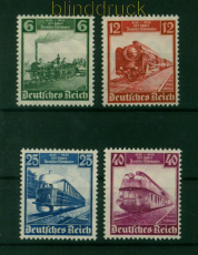 dt. Reich Mi # 580/83 postfrisch 100 Jahre Deutsche Eisenbahn (53670)