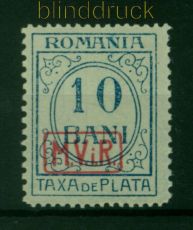 dt. Besetzung 1. WK Rumnien Porto Mi # 7 postfrisch Aufdruck M.V.i.R. (53702)