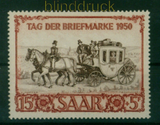 Saarland Mi # 291 postfrisch IBASA 1950 (53718)
