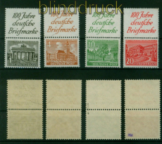 Berlin Zusammendrucke Mi # S  1 bis S 4 postfrisch teilweise gepr Schlegel(54022