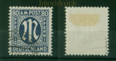 Bi-Zone AM-Post Mi #  34 a A gestempelt geprft A. Schlegel BPP (53925)
