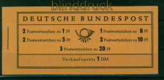 Bund Markenheftchen Mi #   4 Y II postfrisch Heuss (53974)