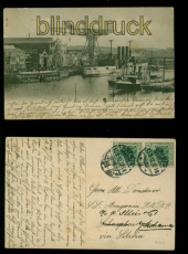 Kiel sw-AK Germania-Werft 1912 an S.S. Aragonia H.A.P.A.G via Liberia (d9904)