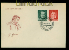 DDR Mi #  516/17 Ersttagsbrief FDC 100. Todestag Heinrich Heine (54005)