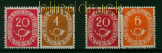 Bund Zusammendruck Mi # W  2 und W 3 postfrisch Posthorn (54103)