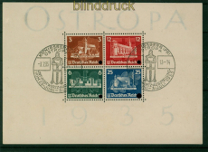 dt. Reich Mi # Block  3 Ostropa-Block gestempelt Sonderstempel (54133)