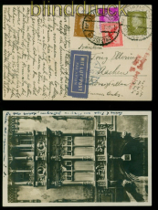dt. Reich Luftpost-Karte Leipzig 1932 nach Aachen (54146)