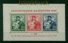 Bi-Zone Mi # Block 1 a postfrisch Hannover Messeblock (54082)
