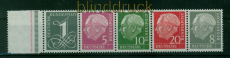 Bund Mi #  179 Y/285 Y postfrisch Heuss liegendes Wasserzeichen (54208)
