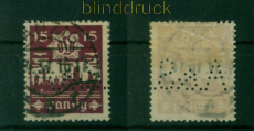 Danzig Mi # 268 gestempelt Perfin Firmenlochung A. & S.  (54292)