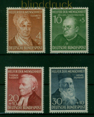Bund Mi #  156/59 postfrisch Helfer der Menschheit 1952 (54347)