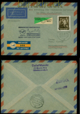 DDR Mi # 586 Erstflugbeleg Lufthansa Berlin - Karl-Marx-Stadt 1958 Drucks(54375)
