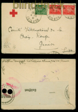 Frankreich Rote Kreuz Auslands-Zensur-Brief 1941 nach Genf in die Schweiz(54526)