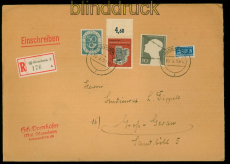 Bund Mi #  172 OR MiF R-Brief Mannheim 1953 nach Gro-Gerau (54257)