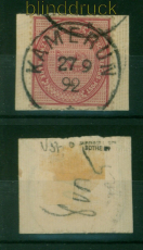 Kamerun Mi # V 37 e gestempelt Vorlufer 2 Mark Innendienst gepr Jschke-L(53819