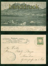 Sonthofen i. bayr. Allgu sw-AK Gesamtansicht mit Grnten 1904 n Mnchen (d8852)