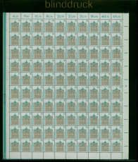 Bund Mi # 1468/69 postfrisch Sehenswrdigkeiten in kompletten 100er-Bgen(54584)