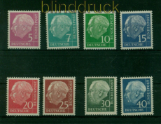 Bund Mi #  179y/260y postfrisch Heuss Lumogen (54615)