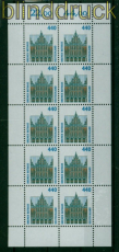 Bund Mi # 1937 postfrisch 440 Pfg. Sehenswrdigkeiten im 10er-Bogen (54617)
