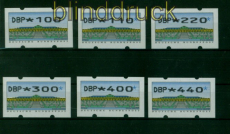 Bund ATM 1993 Mi # 2 Type 1.2 Versandstellensatz 3 postfrisch (54625)