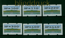 Bund ATM 1993 Mi # 2 Type 1.2 Versandstellensatz 3 postfrisch (54626)