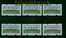 Bund ATM 1993 Mi # 2 Type 2.3 Versandstellensatz 2 postfrisch  (54628)