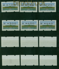 Bund ATM 1993 Mi # 2 Type 2.3 VS 2 postfrisch teilweise mit Nummer (54632)