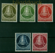 Berlin Mi #  82/86 postfrisch Glocke rechts (54633)