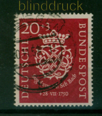 Bund Mi #  122 gestempelt 20 Pfg. Bachsiegel (54642)