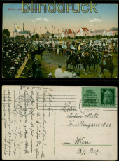Bayern Mi # W 1.36 EF Ansichtskarte Mnchen 1912 Reklame Halben Fahrpreis(54563)