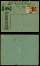 Bayern Mi # W 3.10 EF Brief Bahnpost 1914  Reklame Modernes Leihinstitut (54565)