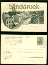 Arenberg sw-AK Hauptstrasse 1906 nach Wiesbaden (d9009)