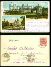 Darmstadt farb-AK Elisabethenstift 1907 nach Russland (d9019)