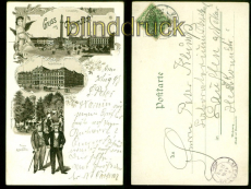 Darmstadt Litho-AK drei Ansichten 1898 nach Lauffen (d9025)